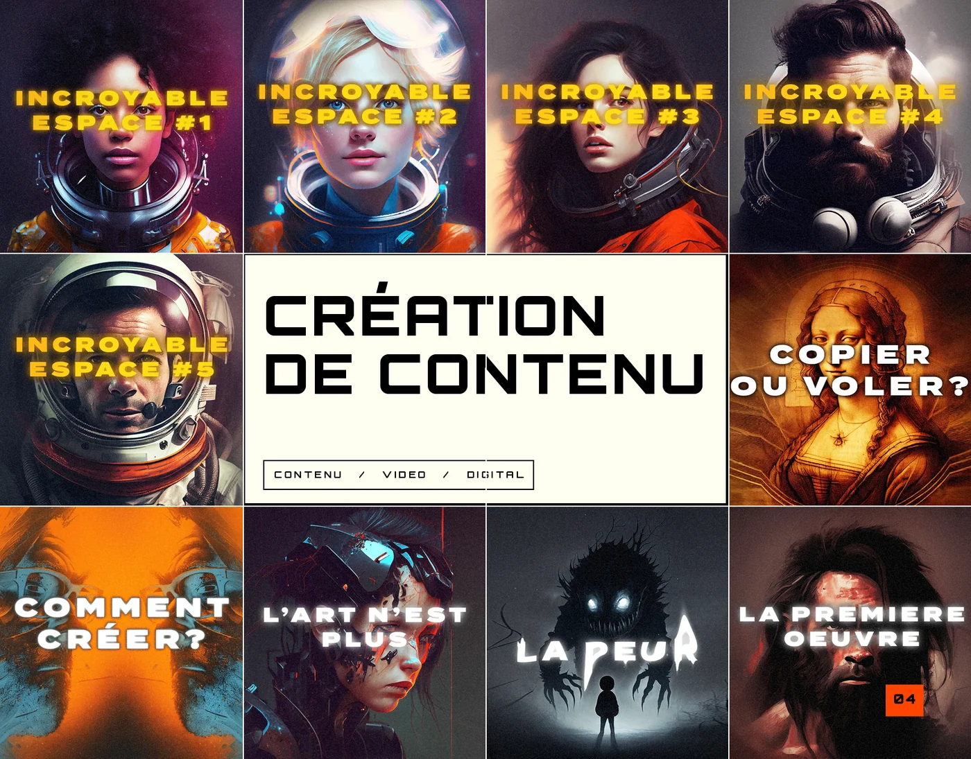 CRÉATION DE CONTENU